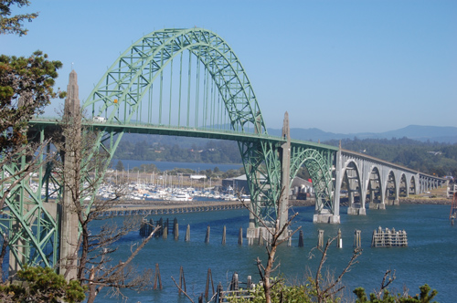 Yaquina Bay Bridge in Newport, Oregon